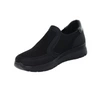 Czarne komfortowe półbuty damskie na zamek sportowe  UNISOFT