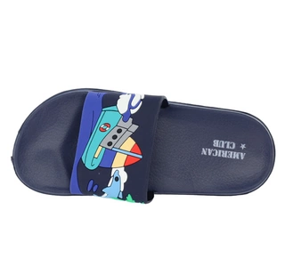 Klapki chłopięce lekkie gumowe wodoodporne American Club