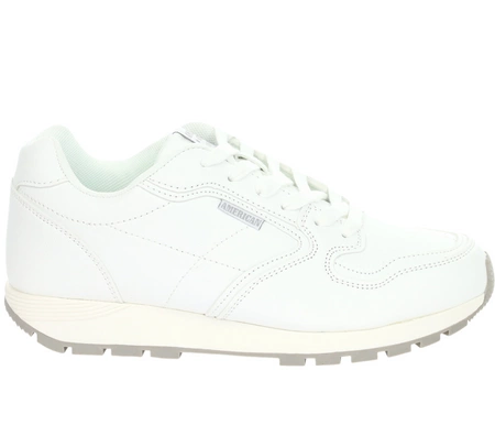 Białe adidasy damskie sznurowane American Club