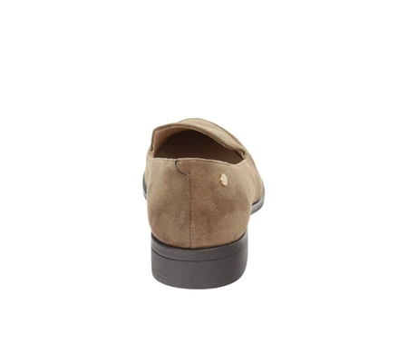 Półbuty damskie welurowe lordsy płaskie Jezzi