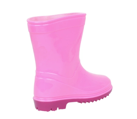 Różowe kalosze dziecięce dla dziewczynki wysokie gumowce