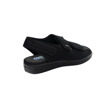 Komfortowe czarne klapki męskie kapcie BEFADO
