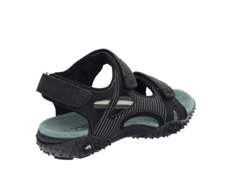 Sportowe sandały chłopięce na rzepy ze skórzaną wkładką American Club