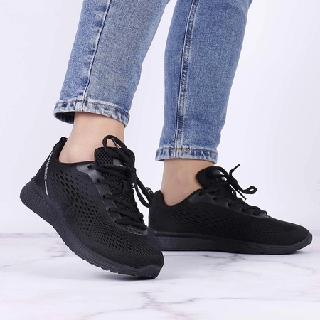 Adidasy czarne chłopięce oddychające McBraun