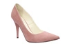 Wysokie szpilki zamszowe pudrowy róż JUMA 