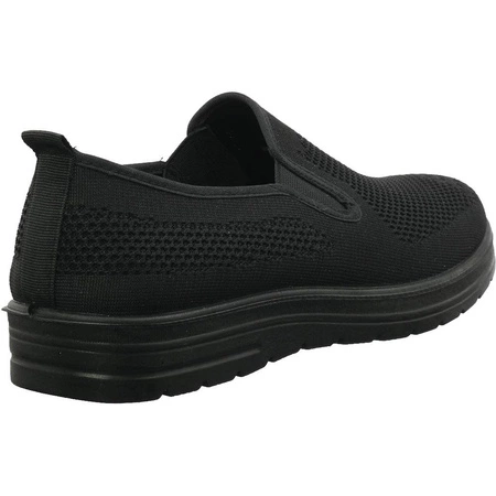 Półbuty męskie siateczkowe tenisówki czarne NEWS