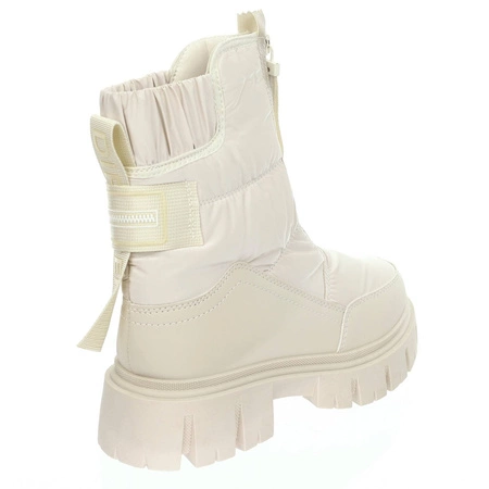 Beżowe modne śniegowce damskie Jezzi