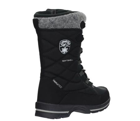 Wysokie śniegowce damskie wodoodporne ze ściągaczem American Club