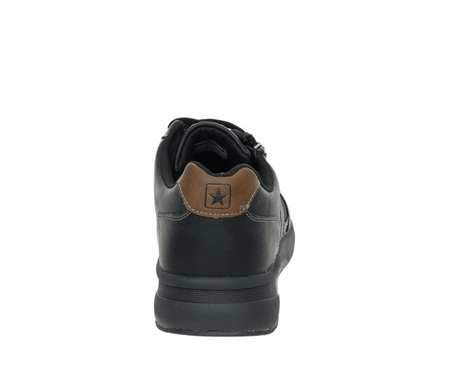 Męskie adidasy czarne wygodne na zamek NEWS