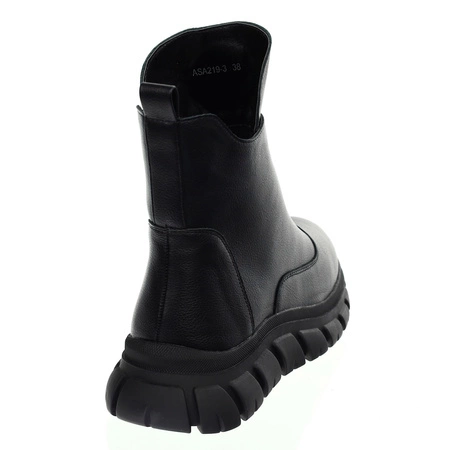 Czarne adidasy damskie botki sportowe Jezzi