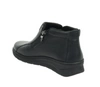 Czarne skórzane komfortowe botki zimowe buty Helios model786
