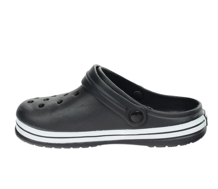 Dziecięce kroksy czarne dziurkowane American Club