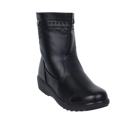 Komfortowe buty zimowe damskie na zamek na antypoślizgowej podeszwie UNISOFT