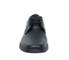 Męskie półbuty czarne skórzane garniturowe Activ