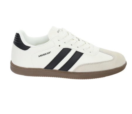 Trampki białe modne Hit sezonu tenisówki na kauczukowej podeszwie SAMBA American Club