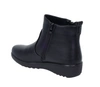 Komfortowe czarne botki damskie ocieplane na zimę na dwa zamki UNISOFT
