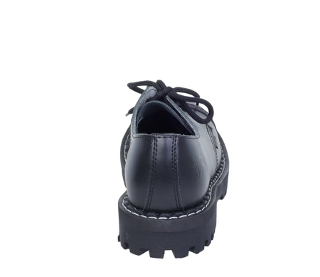 Glany niskie 3 dziury/ oczka derby skórzane STEEL 101/102