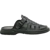 Czarne skórzane klapki męskie Łukpol 806