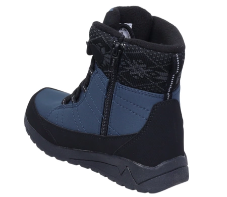 Granatowe śniegowce dziecięce porządne wodoodporne American Club