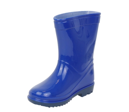 Niebieskie kalosze dziecięce wysokie dla chłopca gumowce