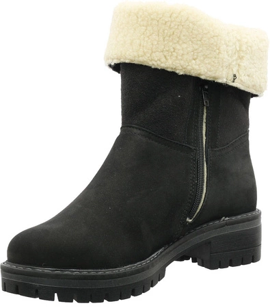 Kozaki płaskie skórzane ocieplane wełną Gino Fabiani 4077