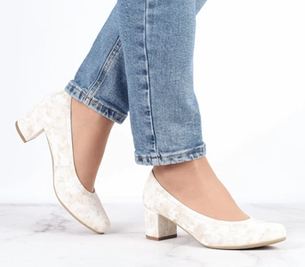 Eleganckie skórzane czółenka damskie szyte ze skóry naturalnej Gino Fabiani - Produkt Polski