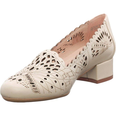 Ażurowe buty damskie włoska skóra Gino Fabiani - Produkt Polski