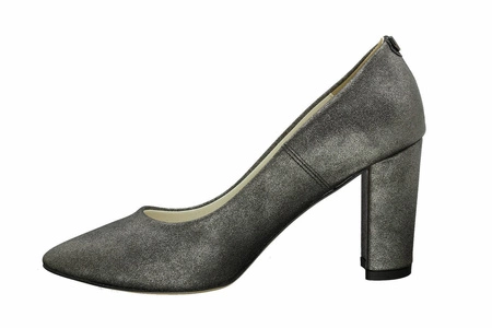 Metaliczne czółenka na obcasie Massimo Lucchesi