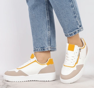 Kolorowe adidasy damskie na grubej podeszwie na zamek Mc Braun