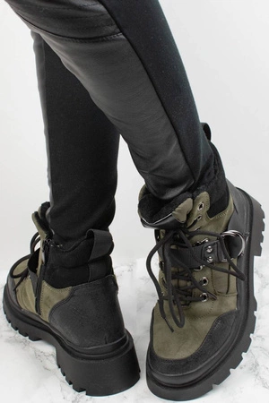 Modne botki damskie w tym sezonie khaki Jezzi