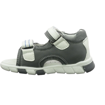 Szare sandały chłopięce na rzepy NEWS