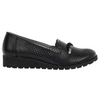 Mokasyny ażurowe czarne płaskie półbuty lordsy Jezzi