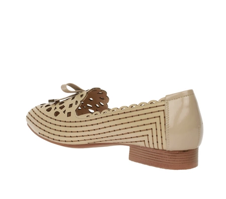 Piękne czółenka płaskie ażurowe eleganckie Aurora od Jezzi