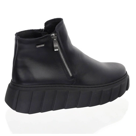 Modne półbuty damskie zimowe ze skóry naturalnej Polskie Gino Fabiani