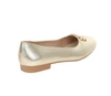 Złote baleriny czółenka damskie płaskie ślubne VINCEZA