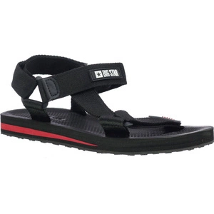 Czarne sandały damskie sportowe zapinane na rzepy Big Star