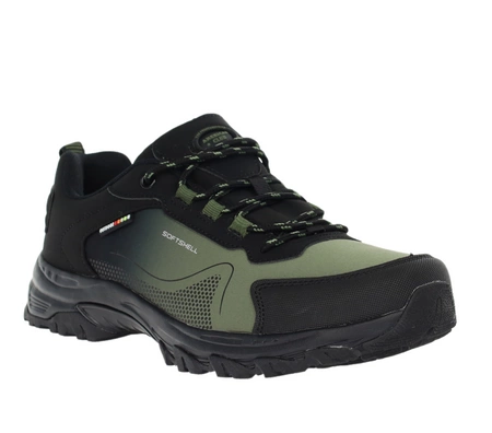 Zielone buty trekkingowe męskie wodoodporne adidasy American Club