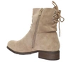 Botki damskie płaskie zamszowe beżowe Jezzi 21BT35-4257