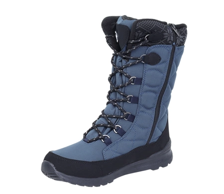 Granatowe wysokie śniegowce damskie z membraną softshell American Club