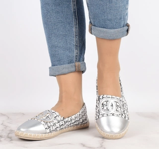 Espadryle słomkowe baleriny damskie NEWS 21tx02-3694