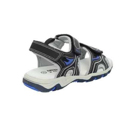 Wytrzymałe sandały chłopięce na rzepy skórzana wkładka American Club