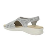 Szare lekkie sandały damskie płaskie komfortowe wsuwane Jezzi