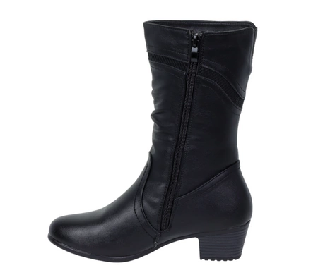 Komfortowe kozaki damskie na niskim obcasie UNISOFT