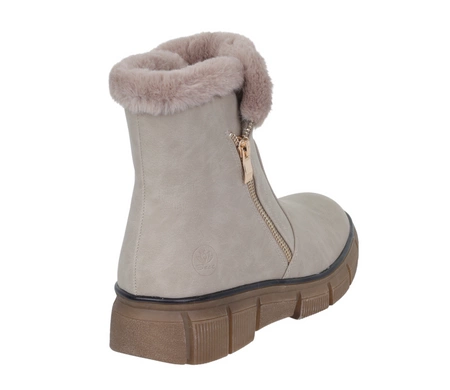 Jasne buty zimowe damskie ciepłe botki damskie trzewiki eleganckie Jezzi