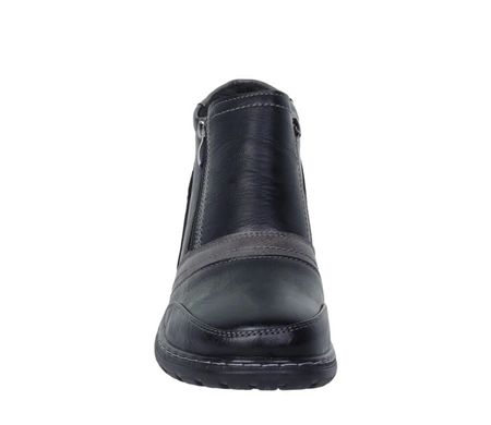 Ciepłe buty zimowe damskie na dwa zamki babcine botki na zimę UNISOFT