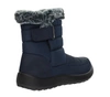 Granatowe niskie śniegowce damskie na zamek buty termiczne  Jezzi