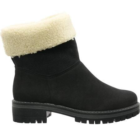 Kozaki płaskie skórzane ocieplane wełną Gino Fabiani 4077