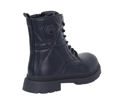 Ocieplane botki dziecięce dla dziewczynki eleganckie buty zimowe