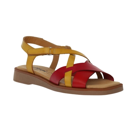 Hiszpańskie skórzane sandały damskie płaskie El Pimpi - Made in Spain