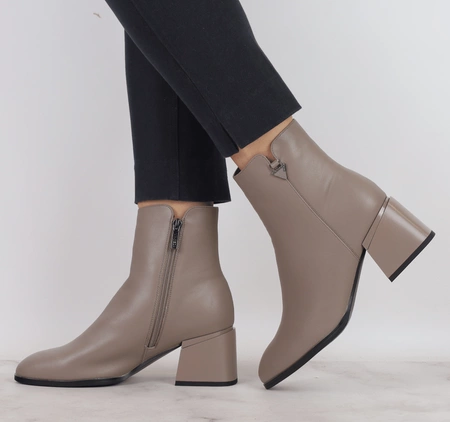 Eleganckie botki zimowe za kostkę na zamek Vinceza